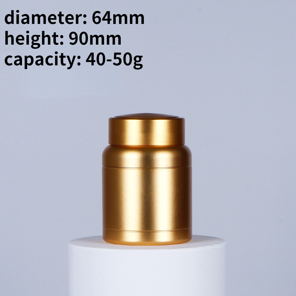 Titanium Alloy Round Mini Pack Tea Caddy Tin Can Canister Set Kitchen Accessories Tea Organizer Tea Box: Chocolate