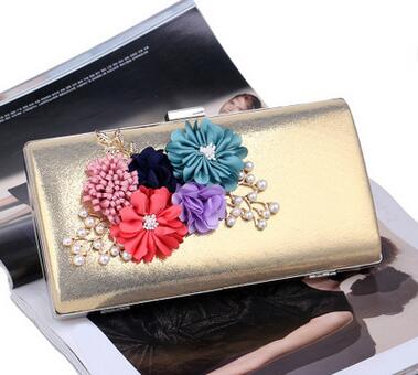 LuxEcho Flap small Evening bags women's bags Day Clutches Golden/Silver handbags Bride Wedding purse: Gold / (20cm<Max Length<30cm)