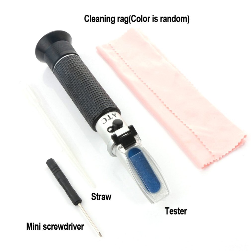 Portable Hand-Held Refractometer Optical Alcohol Meter White Wine Alcohol Concentration Measuring Instrument