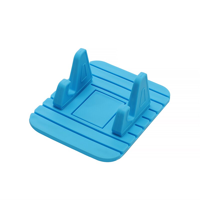 Phone GPS Holder Car Dashboard Non-slip Mat Rubber Mount Car Anti Slip Mat Phone Holder Pad Mobile Phone Stand Car Accessories: Blue