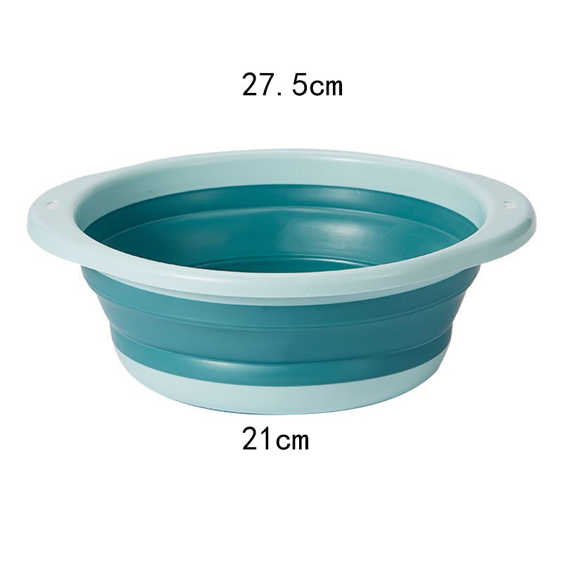 Multifunktionelt foldbart, sammenklappeligt bassin letvægts, bærbart vand, vandbeholder, let pop-out silikone plast: 7