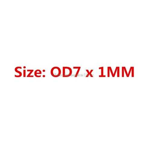 100 Stuks Zwart Nitril butadieen "O" Type Afdichting Rubber Ring Pakkingen 4.5/5/5.5/6 /6.5/7/8/9/10/11/12/13/* 1 MM: 1mm X 7