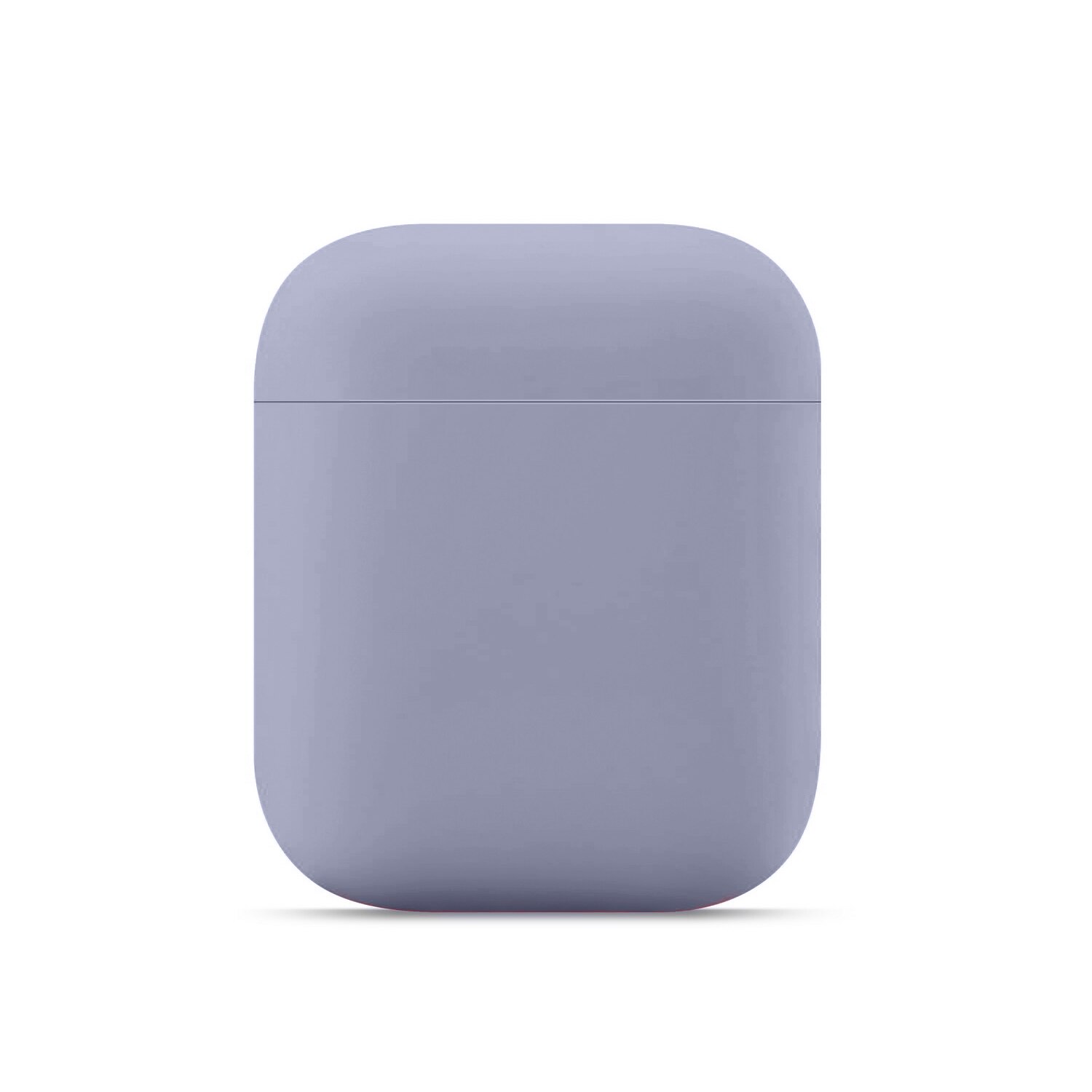 Soft Silicone Cases For Apple Airpods 1/2 Protective Bluetooth Wireless Earphone Cover For Apple Air Pods Charging Box Bags: Lavender Gray