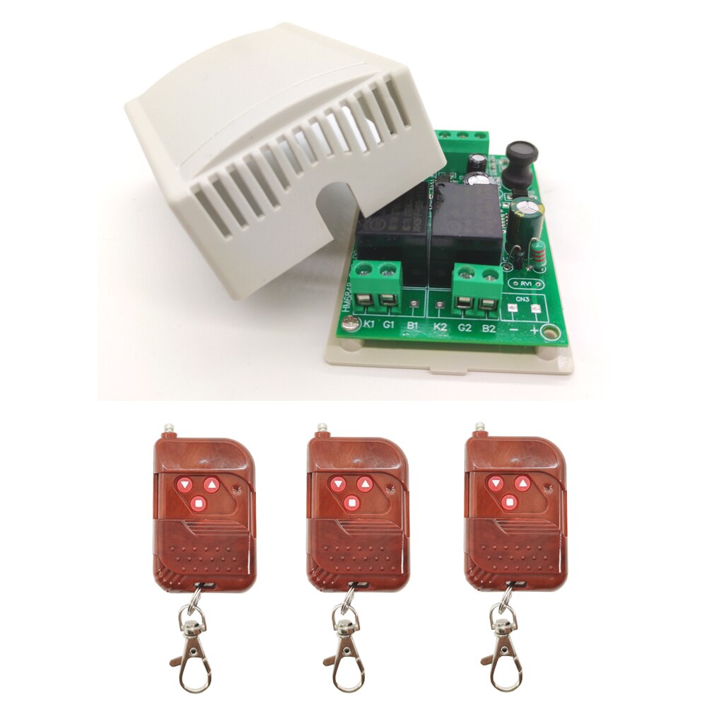 Universal Motor Wireless Remote Control Switch Motor Controller Forward And Reverse DC 12V-48V For Motor/Linear Actuator: Package C