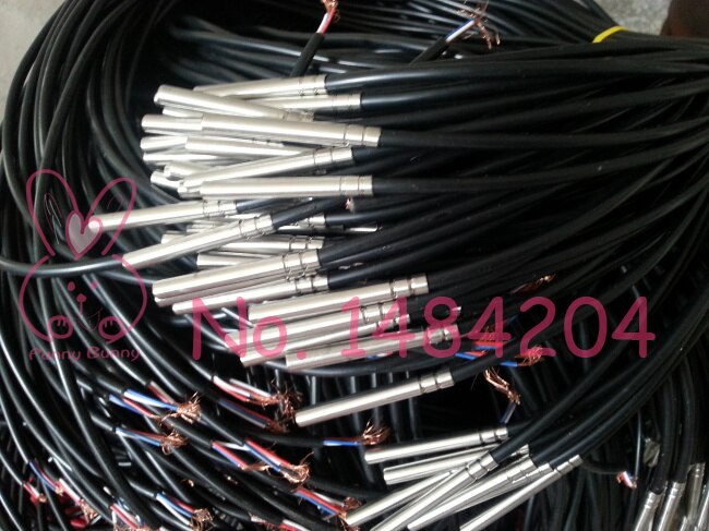 Waterproof DS18b20 Digital Temperature sensor 6mm*50mm Stainless Steel probe programmable ds 18b20 2m 1m 3m 5m