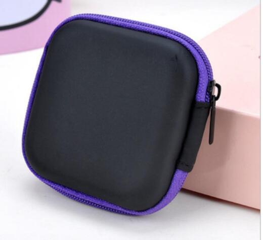 Custodia per cuffie portatile caricabatterie cavo dati cuffia custodia per il trasporto scatola per monete borsa per borsa scatola per cavi USB Organizer: 4