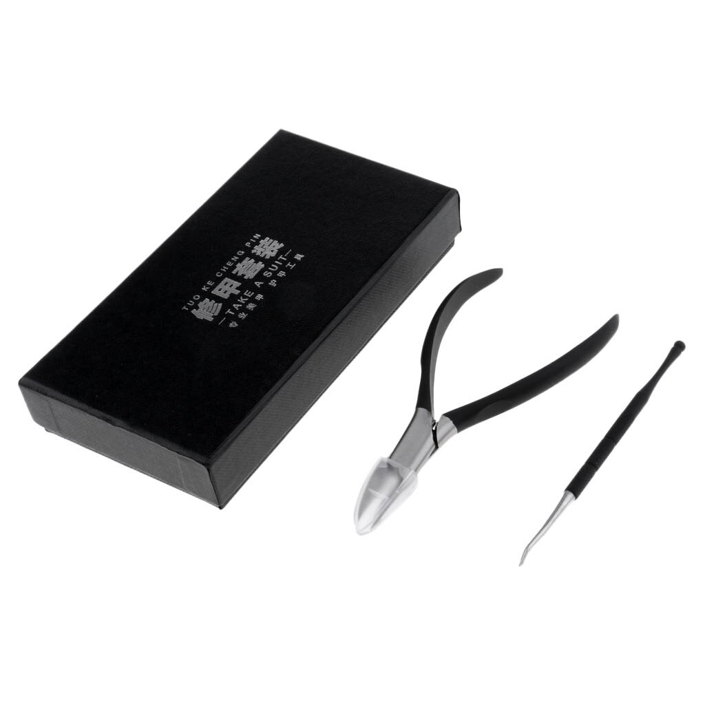 Stainless Steel Nail Cuticle Scissors Toenails Lifter Thick Ingrown Clipper Corrector Tool