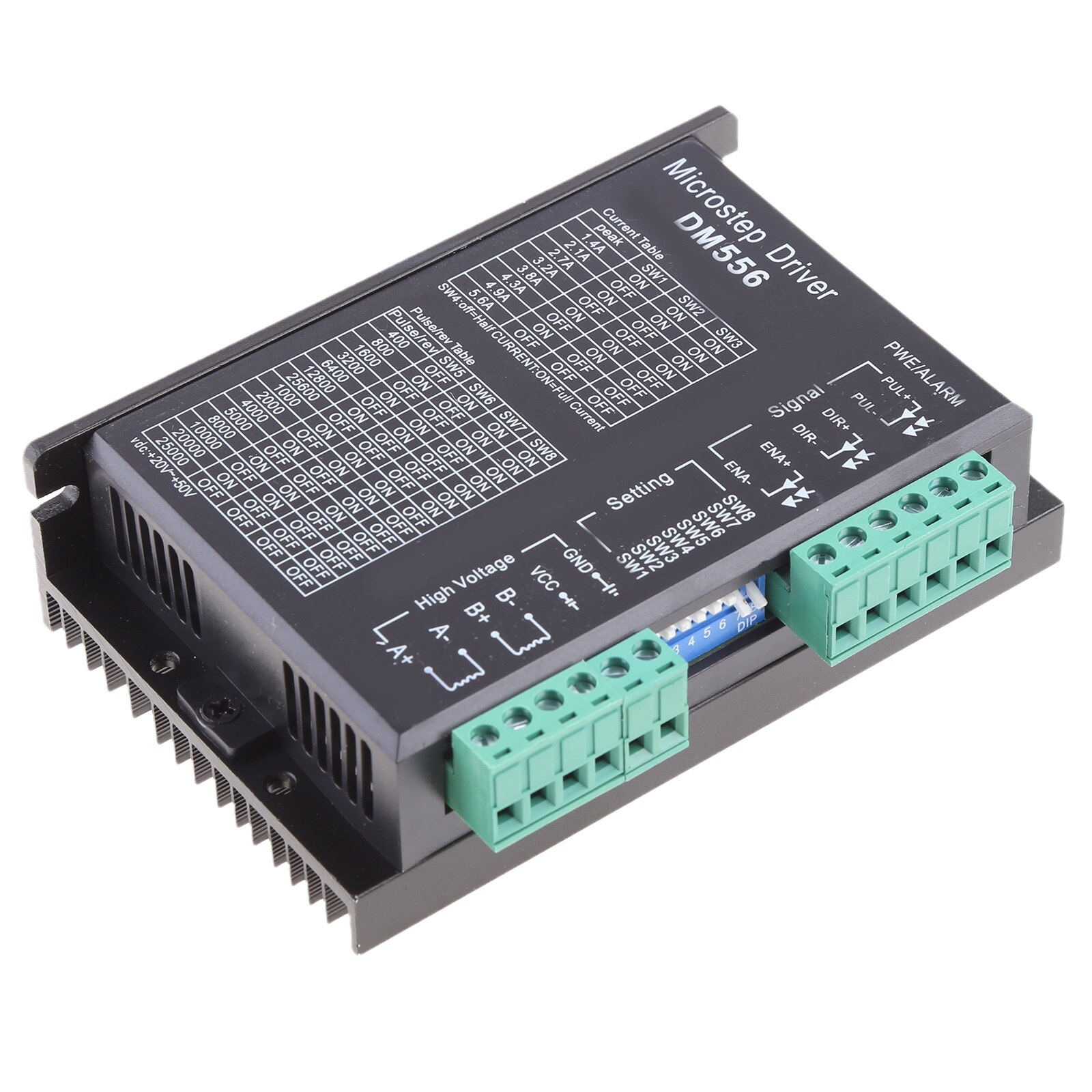 DM556 2-phase Digital Stepper Motor Driver 42/57/86 Stepper Motor Driver for c.c