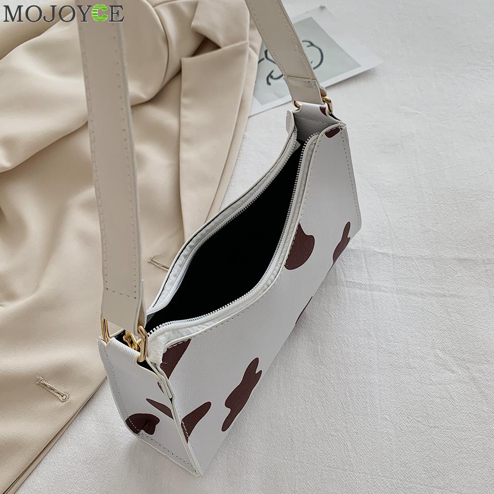 Koeienprint bedrukte dames handtassen casual draagbare onderarm tas dames reizen dagelijks schouder winkelen clutches
