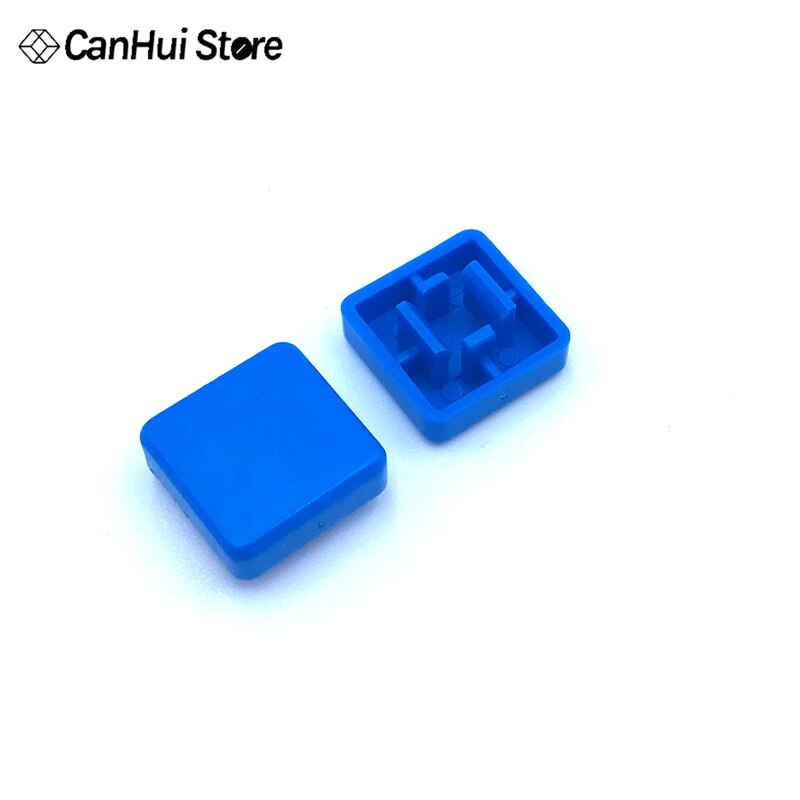 50pcs 10x10 Key Caps Square Inner Diameter 3.6*3.9 Button Cap Adaptable 12*12 Square Head Touch Switch 12x12x7.3mm Button Hat