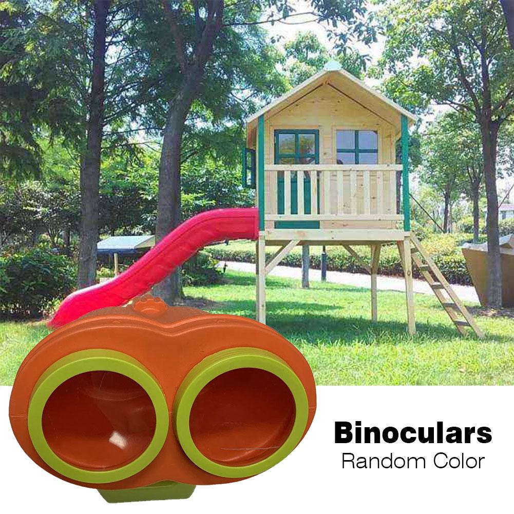 Kids Verrekijker Grote Verrekijker Niet-Vergrootglas Plastic Speelgoed Swing Set Accessoire Voor Achtertuin Houten Schommel Set