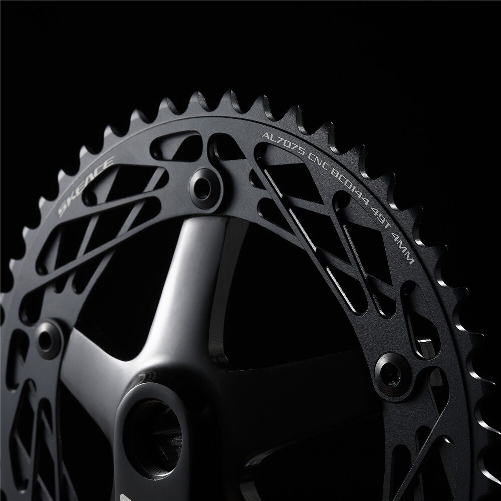 rask gir sykkel krank 49t kranksett spor rask krank fixie sykkel deler firkantet skrog 165mm bcd 144mm sykkel deler