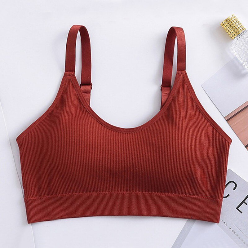 Seamless Sports Bra Female Sexy Fitness Tube Top Bra Comfortable Crop Top Women Push Up Bras