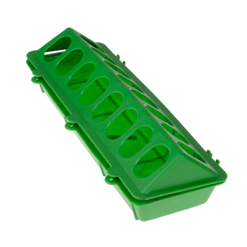 1pc plast fasan foder spand kylling flip-top fjerkræ jorden feeder kylling fjerkræ foder trug kyllingeopdræt værktøj