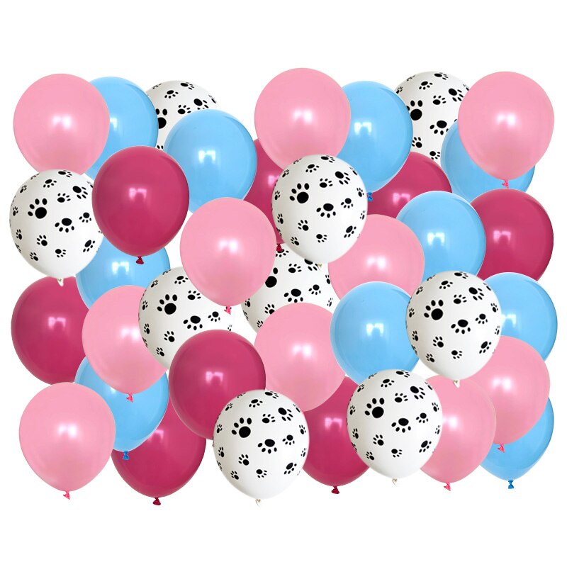 40 stk mix 12 '' kæledyr hund pote latex balloner dyr tema fest indretning børn klassisk legetøj globos helium luft oppustelige bolde forsyning: Marmor