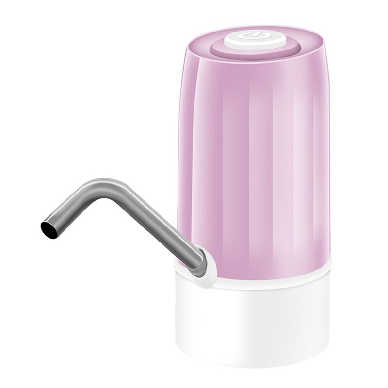 Electric Water Bottle Pump Barreled Water Automatic Drinking Water Dispenser USB Charge Water Pump for 4.5-19L: Purple