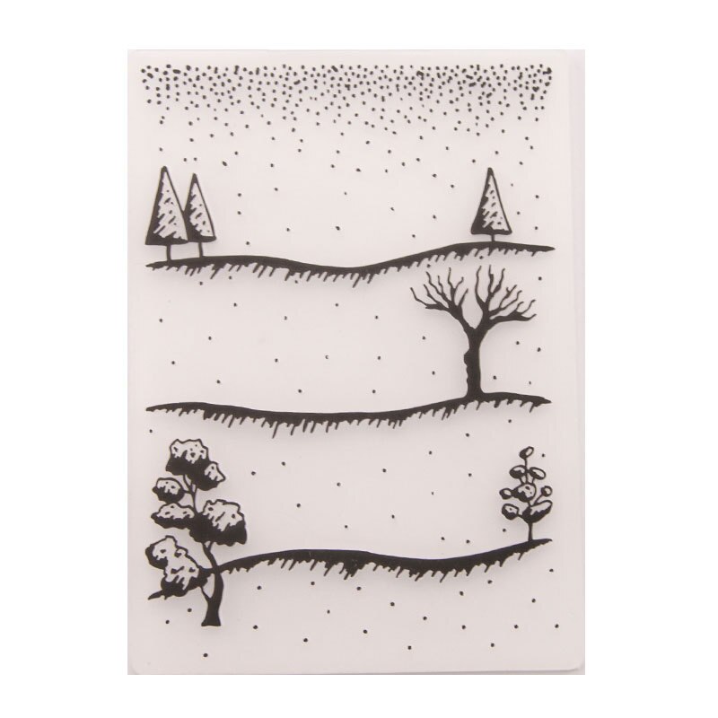 Embossing Folder for Card Making Floral Scrapbooking Photo Album Card Paper DIY Craft Decoration Template Mold Em168 Snow Day