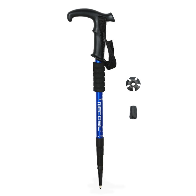 Nordic Walking Poles Adjustable Trekking Poles Telescopic 50-110 cm Anti Shock Telescopic Canes Stick for Outdoor Hiking Camping: Blue