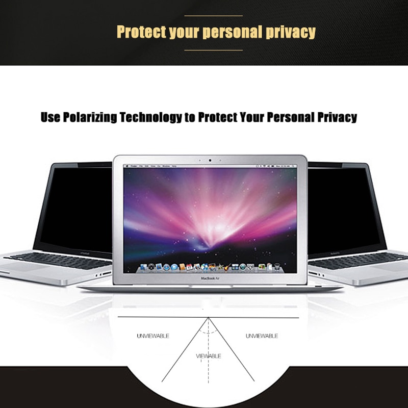 Aiboully 15 tommer magnetisk privatlivsfilterskærme beskyttende film til macbook pro 15.4 med nethinden til æble model nummer  a1398