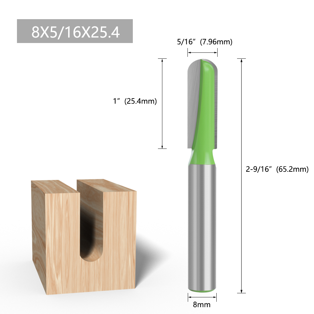 LAVIE 1 st 8mm Schacht Ball Nose Router Bit Set Ronde Frees Voor Hout CNC Radius Core Box Vhm gereedschap-C C08044: 36Mm