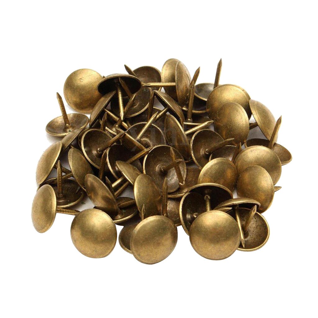 Copper 400-set Pins Thumb Tacks Push Pins Office Supplies Thumbtack 10x10mm