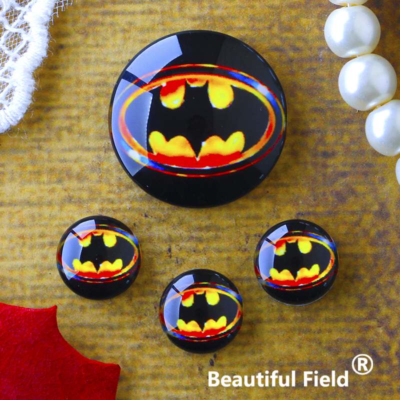 12mm 25mm 14mm 16mm 18mm 20mm szklane kaboszony ze zdjęciami okrągłe Cameo zestaw Handmade ustawienia kamień Hero Bat EEE186