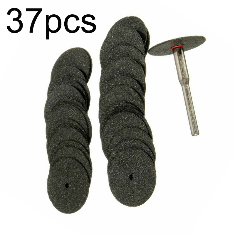 36 pièces 24mm disque de coupe en métal pour meuleuse Dremel outil de coupe lame de scie circulaire roue coupe disque de ponçage meule