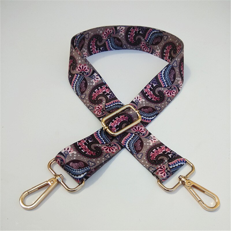 Hjkl saco alça alça presente mulheres removível diy ombro arco-íris bolsa acessórios corpo cruz mensageiro saco de náilon tiras: F