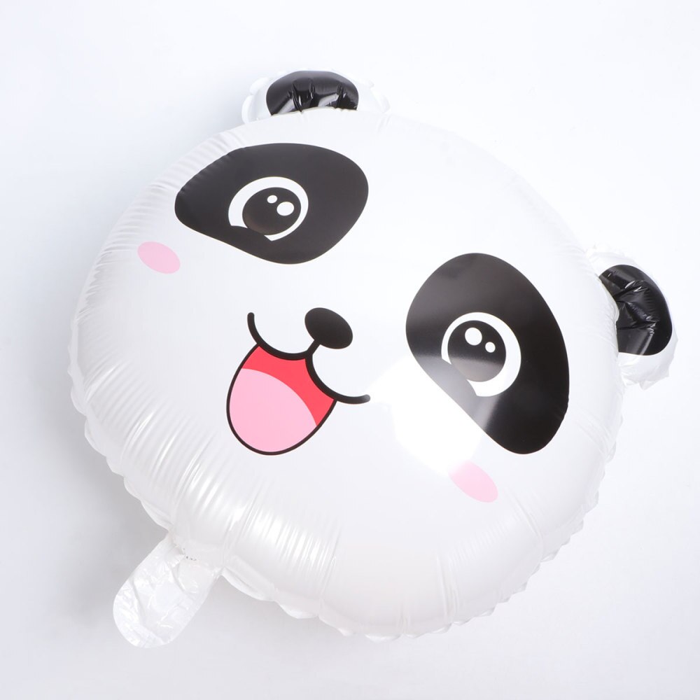 1 Set 20Pcs Leuke Panda Ballon Cartoon Aluminium Folie Ballon Voor Verzamelen Verjaardagsfeestje Decoratie (Wit Zwart roze