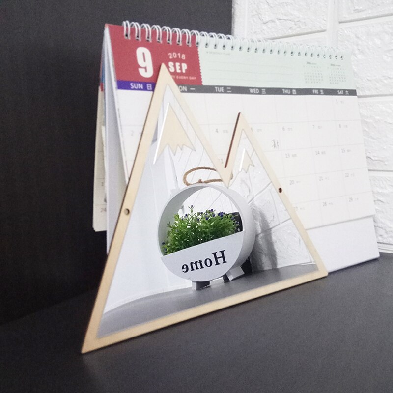 Children Cartoon Decorative Mirror Bathroom Baby Room Wood Acrylic Mirror Frame Home Art Wall Decorations Mountain