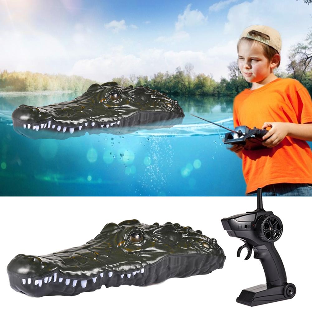 Electric Crocodile RC Boat Floating Simulation Toy Lifelike Water Ship Bathing Toy For Parks Ponds Swimming Pools