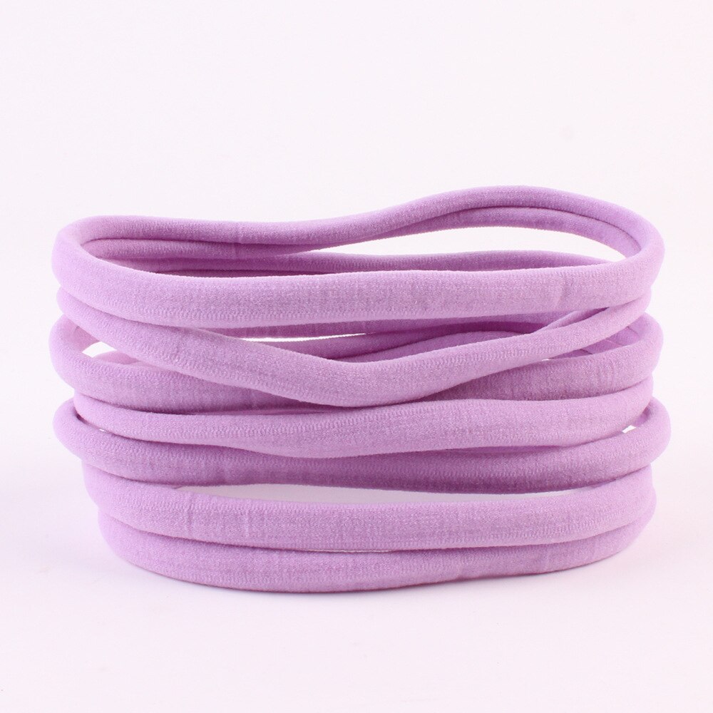 10 st/lot nylon pannband för baby flicka gör det själv hårtillbehör elastiskt pannband barn flickor barn huvudbonader baby turban