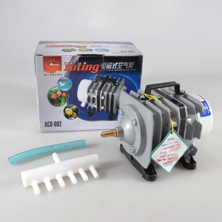35W 40L/min ACO-002 Commercial Aquarium Air Compressor for Fish Tank Aquaculture Hydroponics Pond Electromagnetic Air Pump