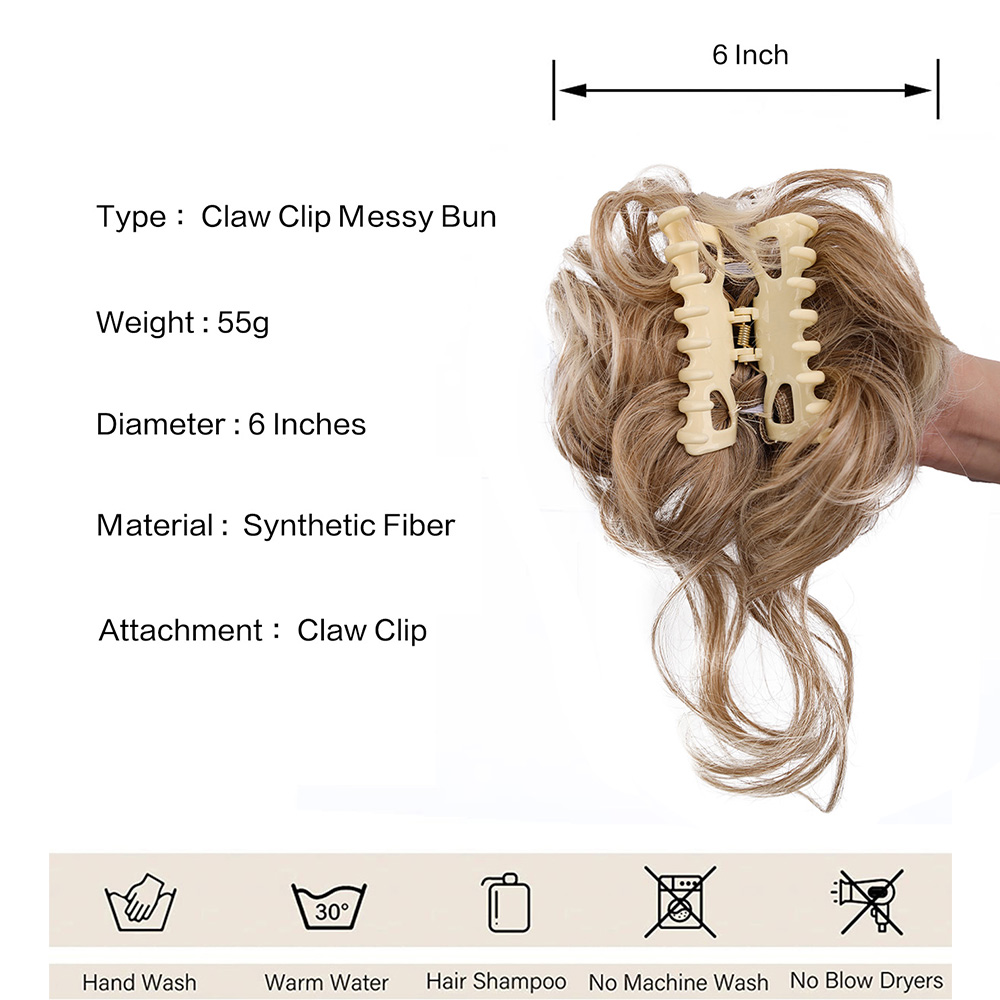Rommelige Knot Haar Stuk Warrig Updo H Air Extensions Met Elastische Haarbanden Krullend Haar Knot Scrunchie Voor Vrouwen Meisjes