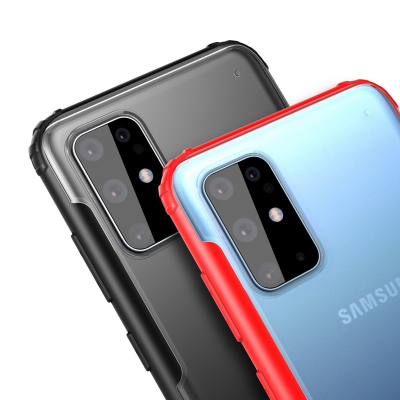 Funda de teléfono blindada a prueba de golpes para Samsung Galaxy S20 Ultra S10 S10e Note 10 Plus funda híbrida/TPU protege la cubierta dura transparente