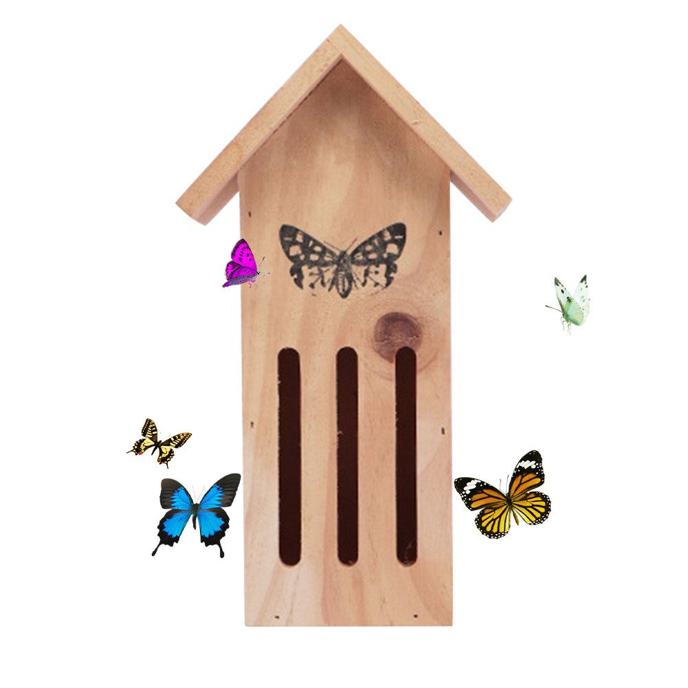 Houten Vlinder Huis Veilig Beschermende Insect Huis Voor Bieden Vlinders Met Een Veilige Haven Te Rusten