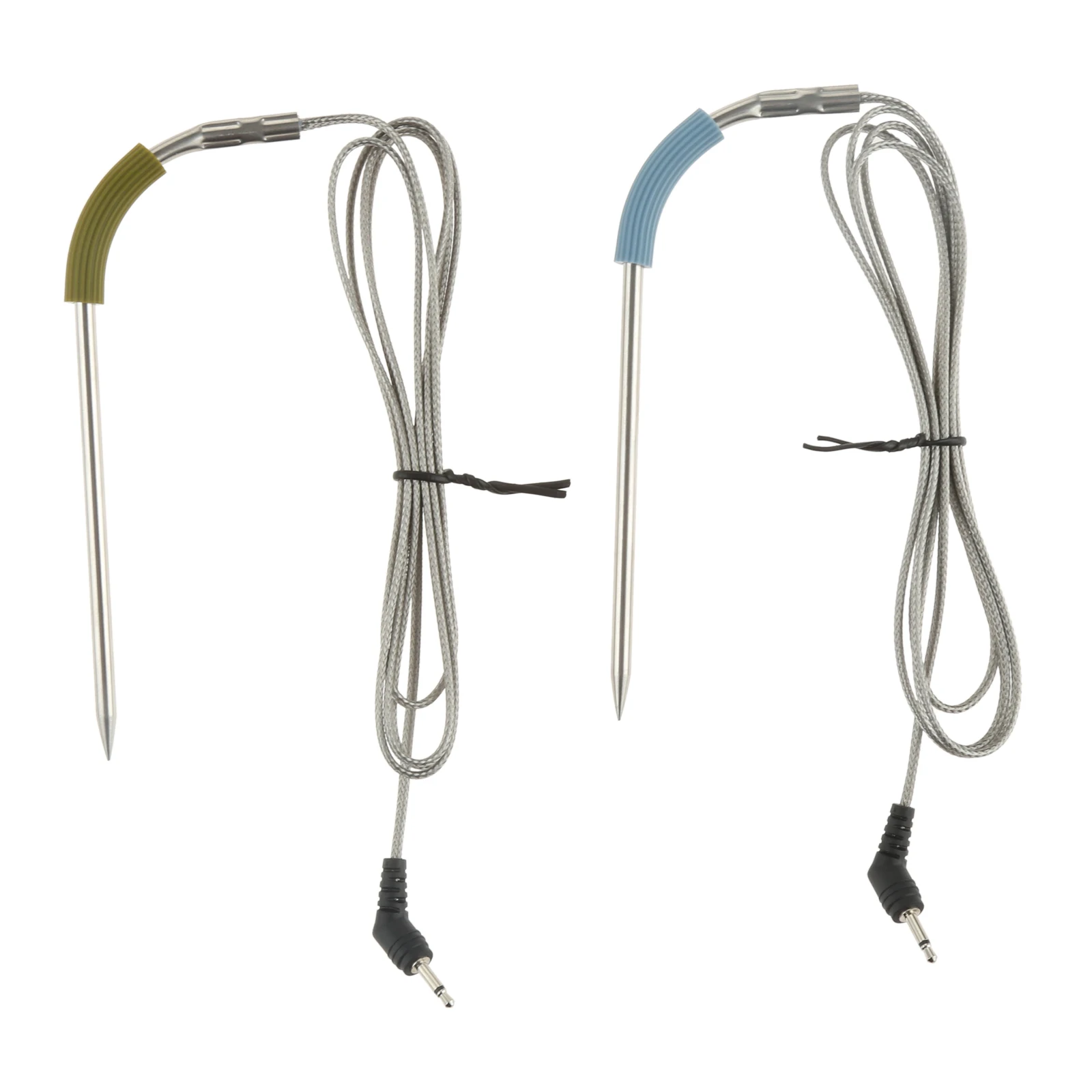 2 Stück/1 Satz Grill-Temperaturfühler Ersatz für Weber Igrill 2/3/Mini-Serie Edelstahl Fleisch Interner Monitor Sensor BBQ