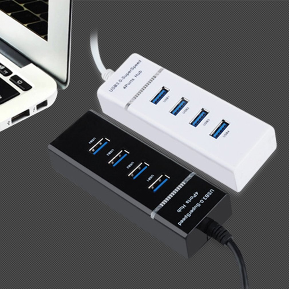 USB Hub 3.0 USB Splitter Multi USB 3.0 Hub Multiple 4 Port Hub Splitters Use Power Adapter Computer Accessories Hub for PC --