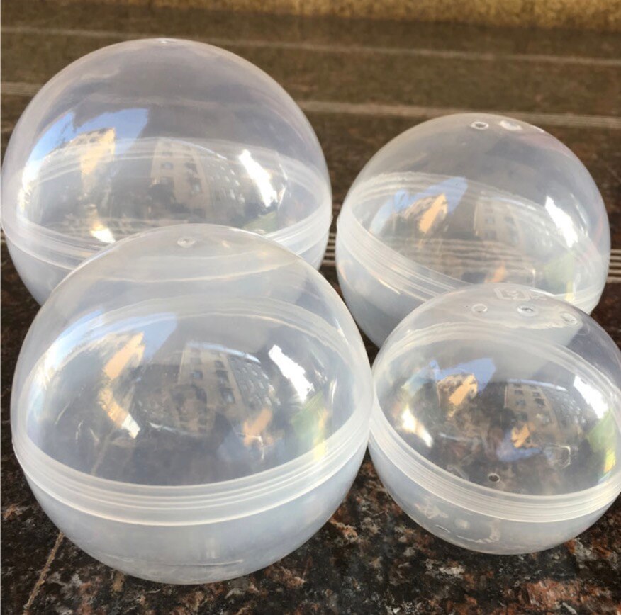 50Pieces/Lot Diameter:50mm Empty Plastic Toy Capsule Egg Shell Plastic Ball Vending Machine Round Plastic Capsule