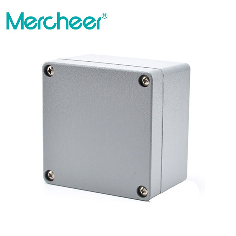 120 * 120 * 82mm metal box screw-mounted cast aluminum waterproof junction box outdoor IP66 dustproof square aluminum box