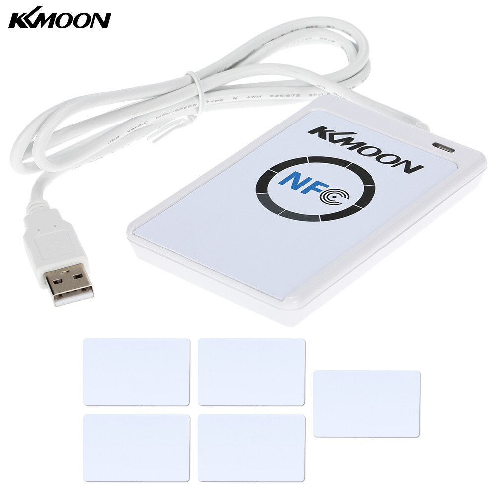KKmoon NFC ACR122U RFID Contactless Smart Reader Writer USB SDK IC Card Support FeliCa card