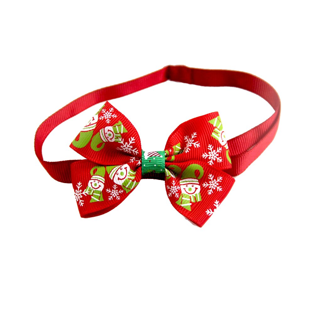 Gato cachorro colar decoração de natal feriado cão laço ajustável pescoço cinta filhote de cachorro gato colar pet grooming acessórios: style9