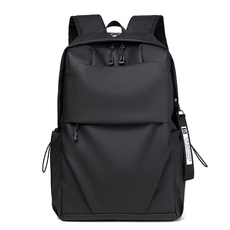 Mannen Rugzak Lichtgewicht Laptoptas Mannelijke Casual Usb Business Jeugd Reizen Backbag Tiener Outdoor Sport Tas Student Schooltas: Black