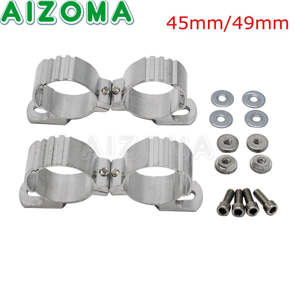 1 einstellen Motorrad Viertel Scheinwerfer Verkleidung Windschutzscheibe 35-50mm 45mm 49mm Gabel Klemme Halterung Für Harley sportster XL 883 1200 Dyna