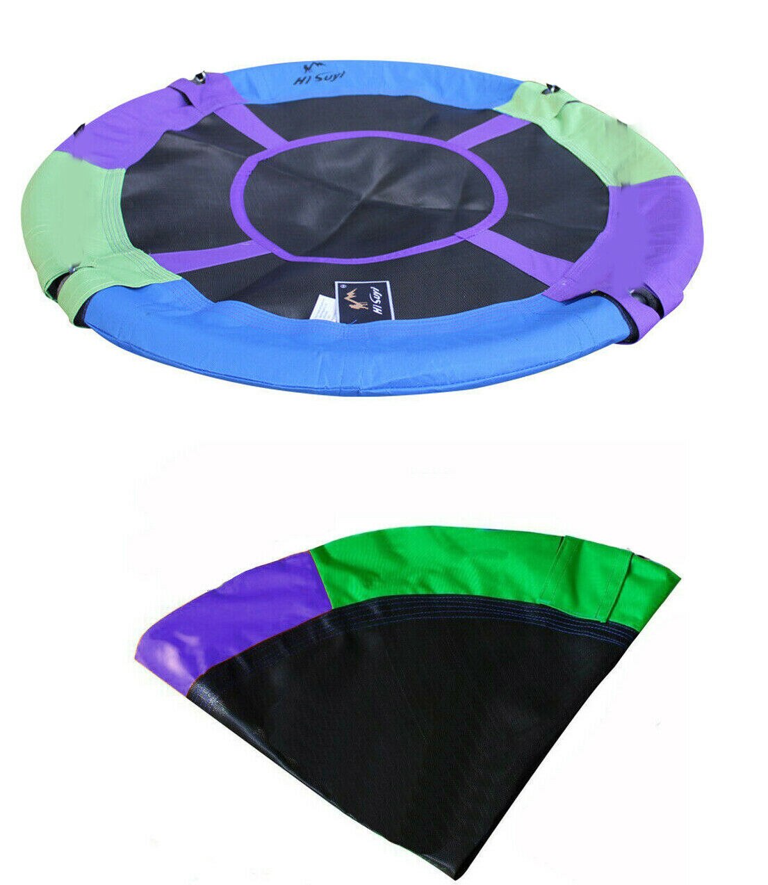 40 &quot;100Cm Grote Capaciteit Kids Outdoor Ronde Nest Opknoping Doek Cover Zwart Kleur Boom Swing Protective Cover Protector tas