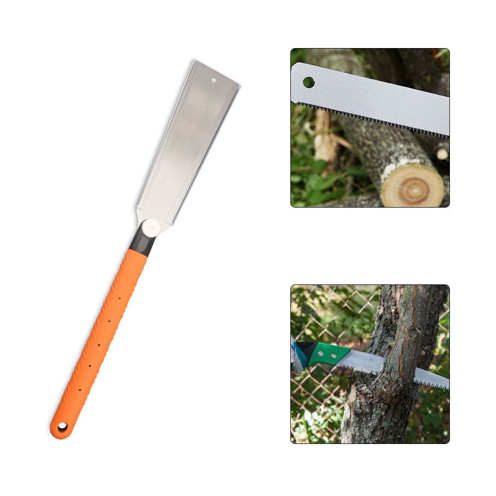 Hand Saw Japanese Saw Hand Pull Wood Saw SK5 Double Edge with Teeth for Tenon Bamboo Plastic Woodworking Tools
