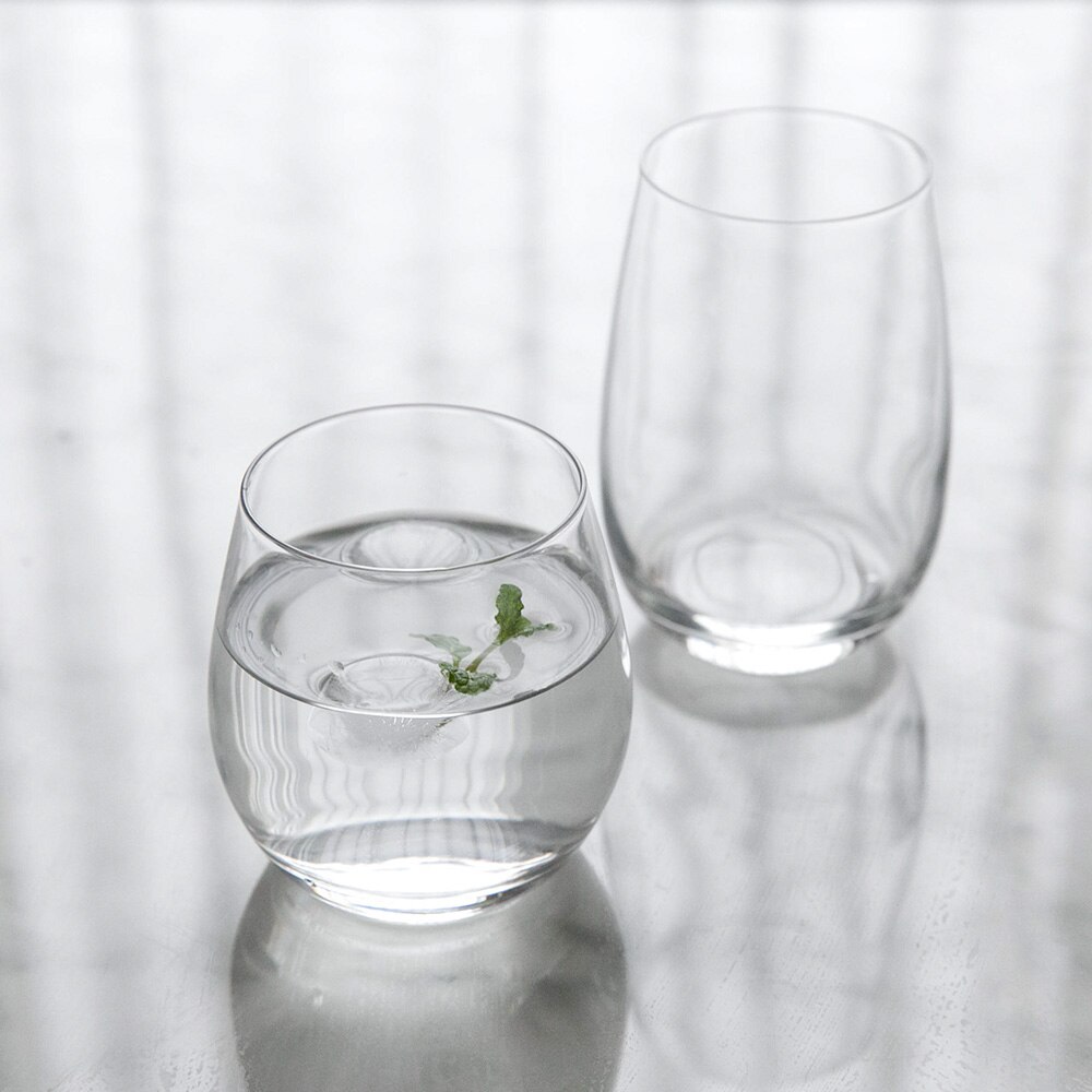 350ml 400ml Glass Wine Glasses Cup Reusable Glassware for Water Juice Beverages Whiskey