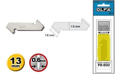 Tillverkad i japan olfa pc -s 13mm plastlaminat kraftig fräs akryllaminat äkta pb -800 plastskärblad