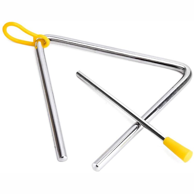 -5PCS Instruments de musique Triple angle groupe Percussion musicale Triple angle Triangolo pour enfants 4/5/6/7/8/pouce