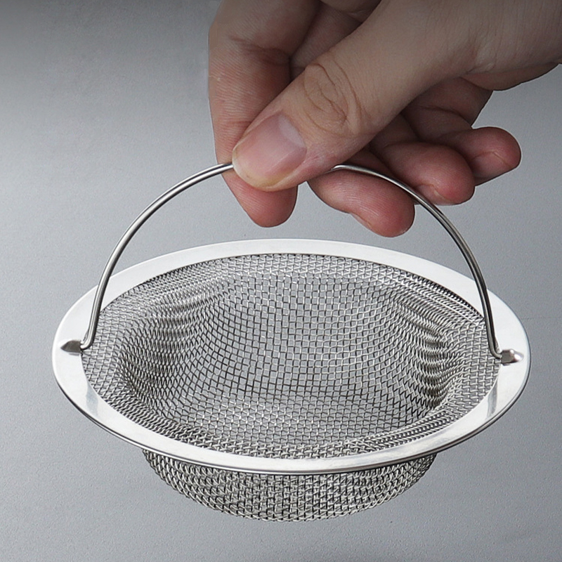 Rvs Gootsteenzeefje Verdikte Anti Verstopping Afvoer Filter Universele Lekvrije Mesh voor Gootsteen Mand Puin Catcher